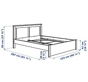 Pat IKEA Songesand Luroy White 140x200 см