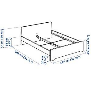Pat IKEA Askvoll White 140×200 см