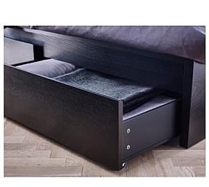 Pat IKEA Malm Black Brown Lonset 160×200 cm ( 4 cutii depozitare )