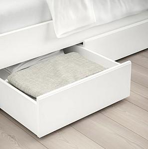 Pat IKEA Songesand White Lonset, 160×200 cm (4 cutii depozitare)