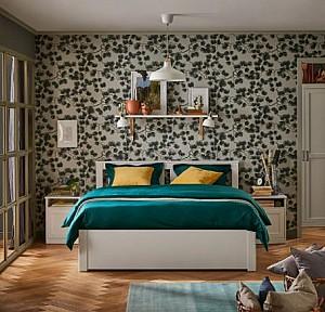 Pat IKEA Songesand White Lonset, 160×200 cm (4 cutii depozitare)