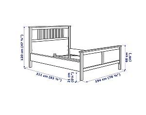 Pat IKEA Hemnes white/Luroy180x200 cm