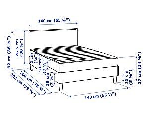 Pat IKEA Sabovik Vissle gray 140x200 cm