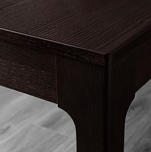 Set de masa si scaune IKEA Ekedalen/ Ekedalen Dark Brown Orrsta -gray (4 scaune)