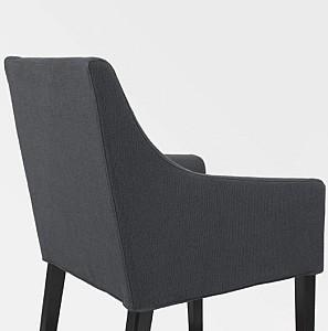 Set de masa si scaune IKEA Ingatorp / Ingolf Black Sporda-dark gray  ( 6scaune)