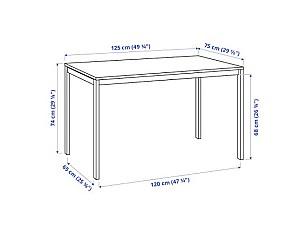 Set de masa si scaune IKEA Melltorp / Janinge white-yellow (4 scaune)