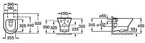 Vas WC Roca Nexo Rimless A34664L000