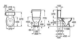 Rezervor WC Roca Carmen A3410A1000