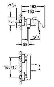 Baterie dus Grohe Eurosmart Cosmo 32837000