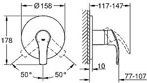 Baterie dus Grohe Eurosmart 24042002
