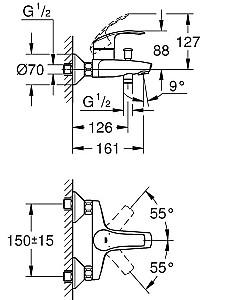 Baterie cada Grohe Eurosmart 33300002