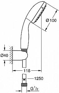 Set de duș Grohe Tempesta 100 2779810E