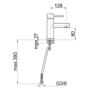 Baterie pentru lavoar Herz Fresh f10 UH00039