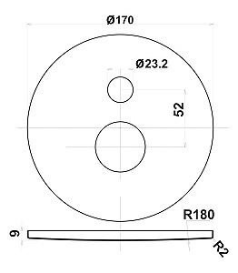 Baterie dus Herz Fresh 2 cai UH12260