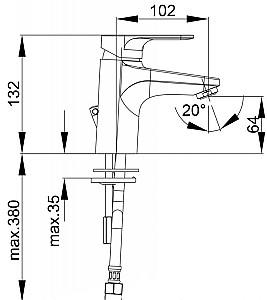 Baterie pentru lavoar Herz Infinity i10 UH00004