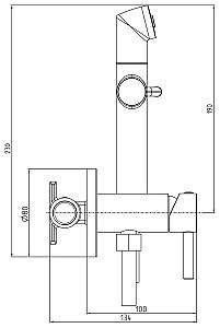 Baterie pentru bideu Herz Fresh UH00359