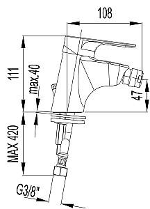 Baterie pentru bideu Herz Infinity i50 UH00503
