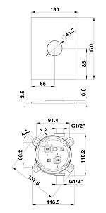 Baterie dus Herz SQ 1 cai UH00361B Black