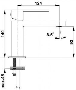 Baterie pentru lavoar Herz SQ q10 UH00057