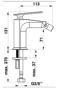 Baterie pentru bideu Herz Zen u50 UH00530B Black
