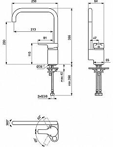 Robinet bucatarie Ideal Standard Active B8084AA