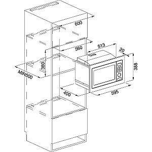 Cuptor cu microunde incorporabil Franke FMW 250 CR2 G BK
