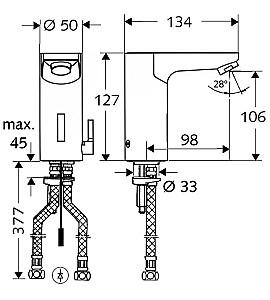 Baterie pentru lavoar Schell Celis 012320699