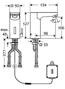 Baterie pentru lavoar Schell Celis 9V CM 012290699