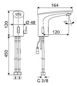 Baterie pentru lavoar Schell Modus E 9V 021740699