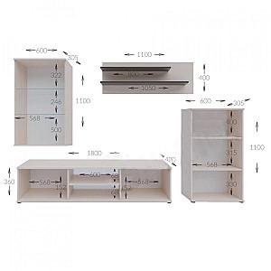 Living Confort-NV Paradise Stejar Alb/Wenge