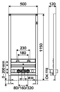 Instalatie wc incastrat cu cadru Schell Montus 030670099