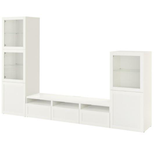 Living IKEA Besta White/ Hanviken