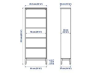 Living IKEA Idanas white  325x40x211 cm