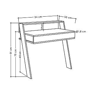 Masa consola DECO Cowork White