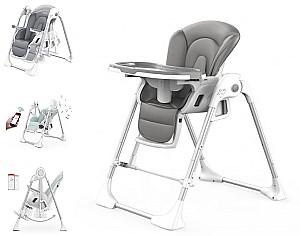 Scaun de masa multifunctional Ivolia Riki Baby Clever S23 Gray