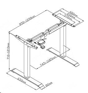 Masa de birou Flexispot EG1 ET114 (140x70) White