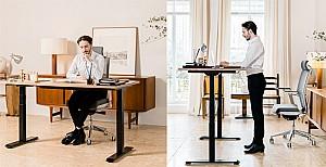 Masa de birou Flexispot EG1 ET123 (140x70) Black/White