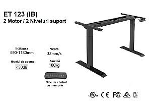 Masa de birou Flexispot EG1 ET123 (140x70) Black/White