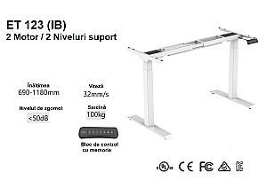 Masa de birou Flexispot EG1 ET123 (140x70) White/Aland Pine