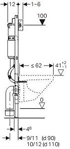 Instalatie wc incastrat cu cadru GEBERIT Duofix Delta (111.153.00.1)