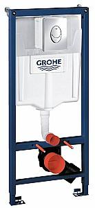 Instalatie wc incastrat cu cadru Grohe Rapid SL + clapeta Skate Air Crom (38721001)