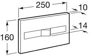Buton de scurgere Roca PL 2 Crom Mat (A890096002)