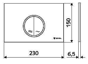 Buton de scurgere Schell Montus Circum Alb (031191599)