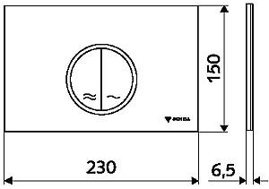 Buton de scurgere Schell Montus Circum Crom Mat (031196499)