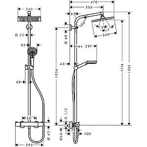 Set de duș Hansgrohe CROMETTA E240