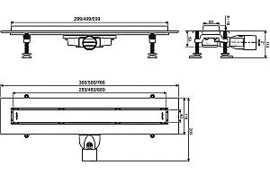 Rigola de dus Wirquin Slim+ Venisio 300 (30723945)