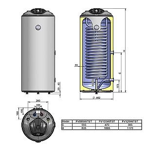 Boiler electric Eldom Atlas 120 L