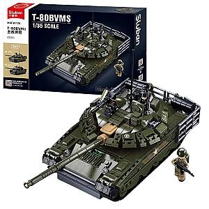 Constructor Sluban Tancul central de luptă T-80BVMs