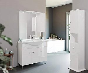 Set de mobila de baie Savini Due Smart 850 + Oglinda cu dulap 803+811LED/DR