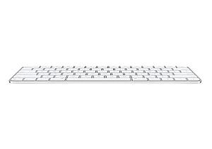 Tastatura Apple MK2A3RS/A White